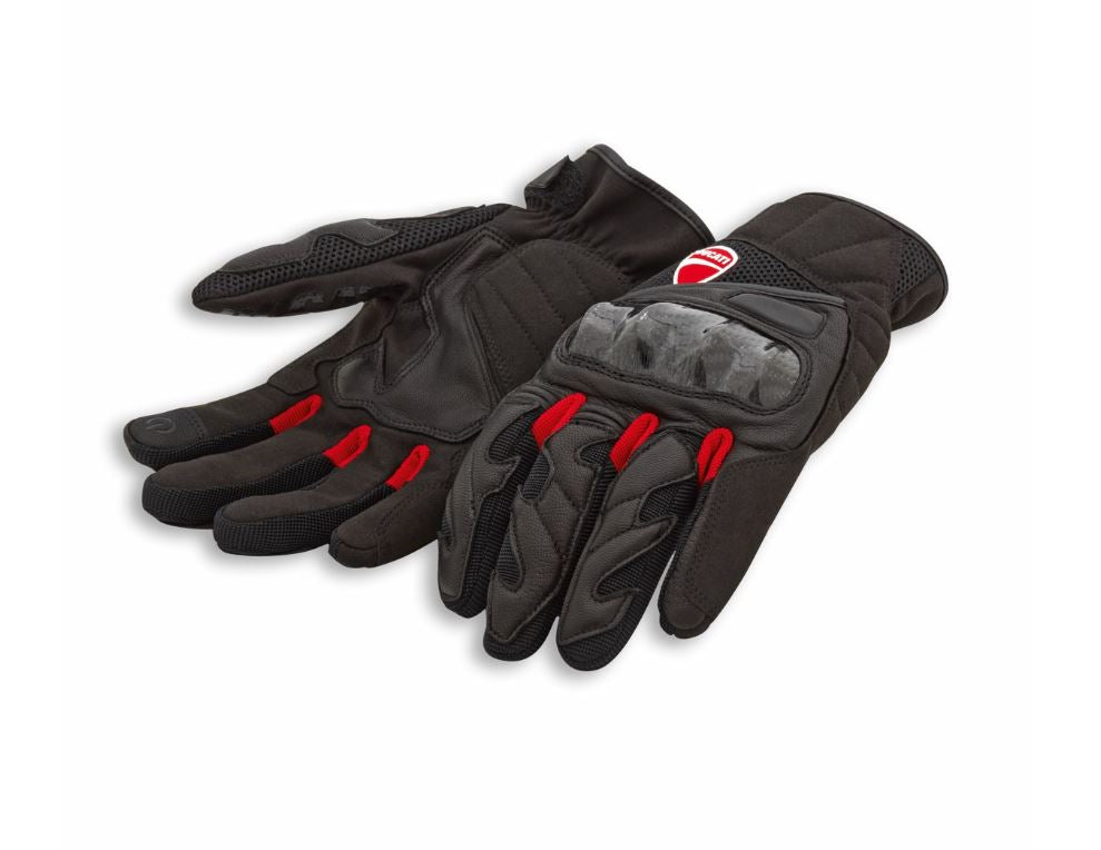 Ducati City C3 Fabric-Leather Short Gloves