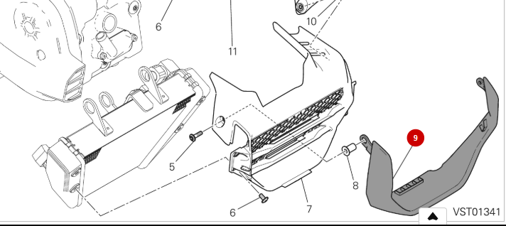 Radiator Protection Trim (Red)
