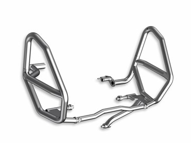Engine Cover Silver Steel Tubes (Multistrada)