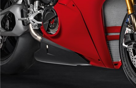 Carbon Belly Pan for Racing Exhausts (Panigale)