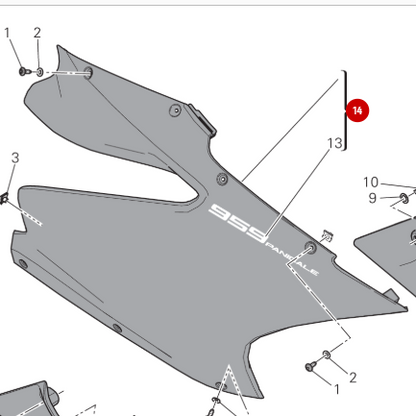 RH Upper Fairing (Panigale)
